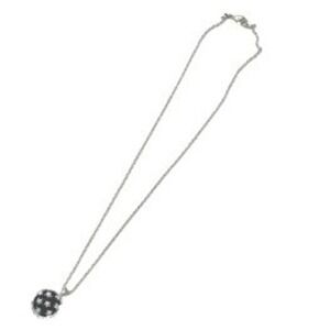 Tommy Hilfiger Silver Tone Star Enamel Pendant Necklace Navy Blue Celestial